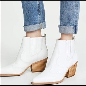 Sam Edelman Winona western bootie/White